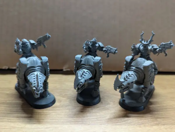 Converted Chaos Space Marines on Bikes